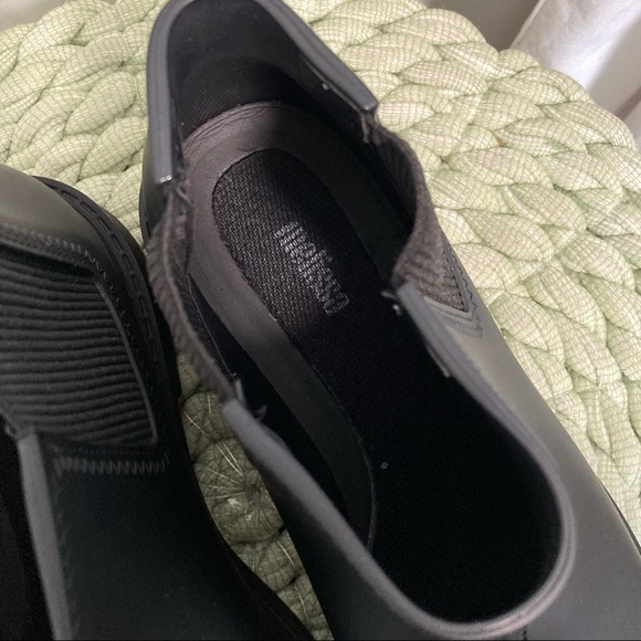 Melissa Skin Matte Black Recycled PVC Chelsea Ankle Rain Boots  NWOT - Picture 7 of 9